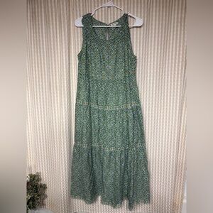 Max Studio Green Patterned Maxi Dress